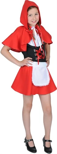 Rotbäckchen (Kleid,Schürze,Umhang Mit Kapuze)