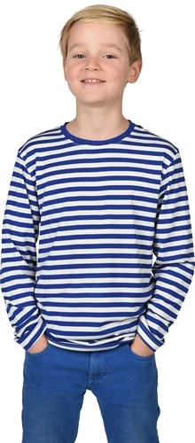 Ringelpulli Blau/weiß