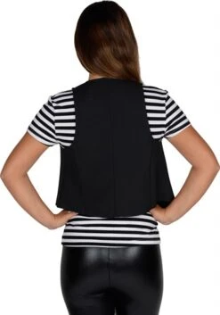 Weste Dame Schwarz -Halloween-Kostümladen ka20028 2