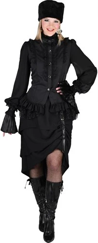 Bluse Schwarz De Luxe