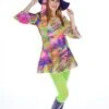 Kleid Flower Power Disco (Kleid,Stirnband)