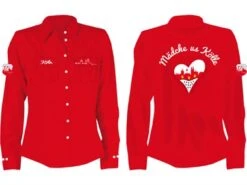 Bluse Rot Kölle Herz-Skyline