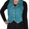 Weste Lurex Hell Türkis