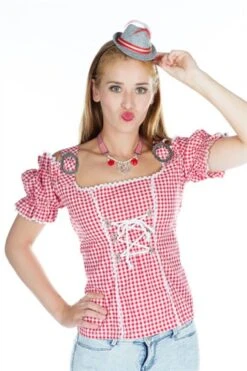 Trachtenmieder Rot,weiß