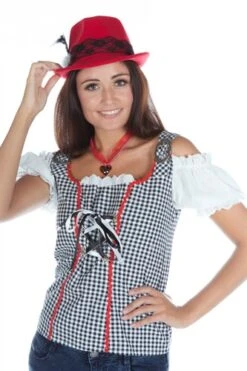 Trachtenmieder Schwarz/weiß