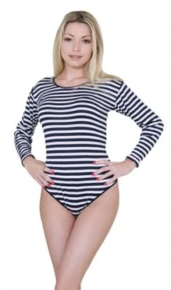 Body Streifen Blau/Weiss