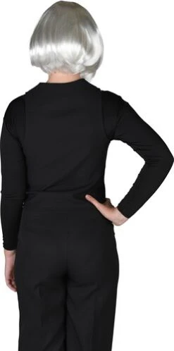 Weste Lurex Silber -Halloween-Kostümladen ka2346 1