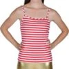 Top Rot/weiß Geringelt