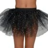 Petticoat Pailletten Schwarz
