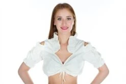 Dirndlbluse Ecru Baumwolle