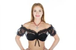 Dirndlbluse Schwarz (Spitze)