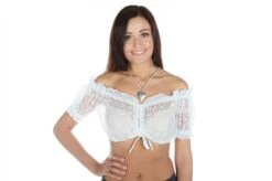 Dirndlbluse Weiss (Spitze)