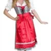 Dirndl Anna Oktoberfest Schwarz/rot (Kleid,Schürze)