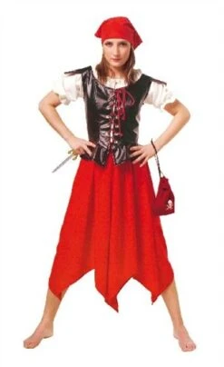 Seeräuberfrau (Rock /Bluse / Mieder / Kopftuch)