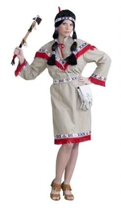 Indianerin Comanche (Kleid/Gürtel)