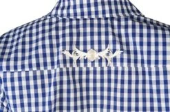 Trachtenbluse Blau/weiß -Halloween-Kostümladen ka2660 3