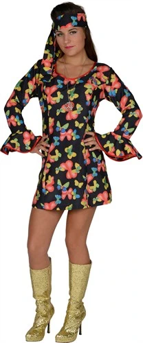 Kleid Schmetterling Multi ( Kleid,Stirnband)