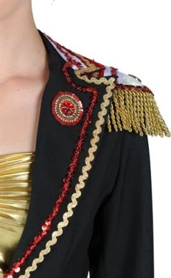 Jacke Fantasy Schwarz (Dame) -Halloween-Kostümladen ka2718 4