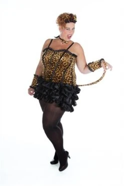 Sexy Tigerkatze (Kleid, Fliege, Haarreif, Manchetten) 5 Sexy Tigerkatze (Kleid, Fliege, Haarreif, Manchetten) -Halloween-Kostümladen ka2874 l