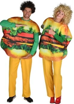 Burger Man Universalgr. (Doppelseitig Bedruckt) -Halloween-Kostümladen ka60031 2