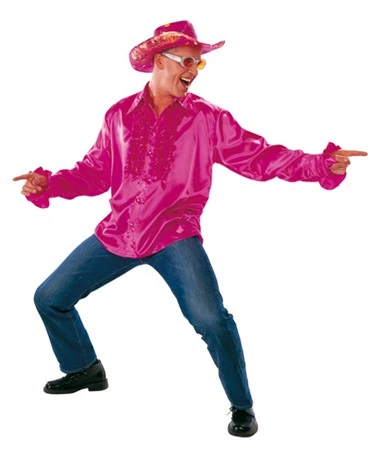 Rüschenbluse Pink 1 Rüschenbluse Pink