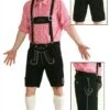 Lederhose Kurz Schwarz Oktoberfest (echtes Leder Mit Bestickung)