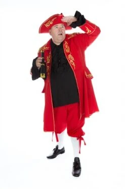 Piratenmantel Flint Rot -Halloween-Kostümladen ka6219 l