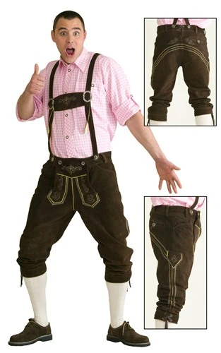 Lederhose Oktoberfest Dunkel Braun Echtes Leder Mit Bestickung 2 Lederhose Oktoberfest Dunkel Braun Echtes Leder Mit Bestickung – Bild 2