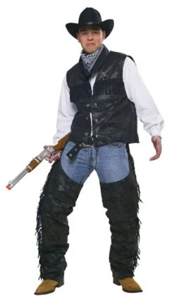 Cowboy-Hose Luxus Schwarz