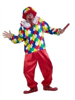 Clown Peppo 3-tlg (Bluse,Hose,Kappe)
