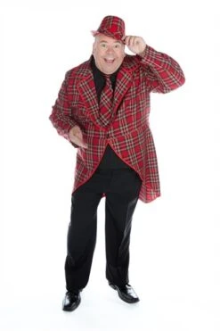 Frack Rot Karo -Halloween-Kostümladen ka7007 l