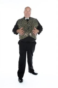 Weste Gold/silber -Halloween-Kostümladen ka7058 l