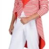 Frack Streifen Rot/weiß