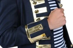 Jacke Garde Dunkel Blau/gold -Halloween-Kostümladen ka7090 2