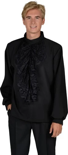 Renaissance Bluse Schwarz