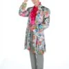 Jacke Blume Neon-silber