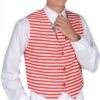 Weste Streifen Rot/weiß