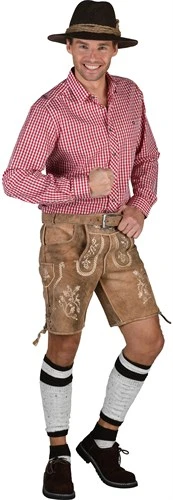 Lederhose Mittel Braun Antik