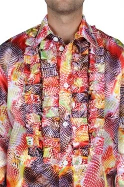 Rüschenbluse Flower Power Summer -Halloween-Kostümladen ka7269 1