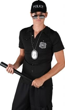 Shirt Police Schwarz -Halloween-Kostümladen ka7700 1